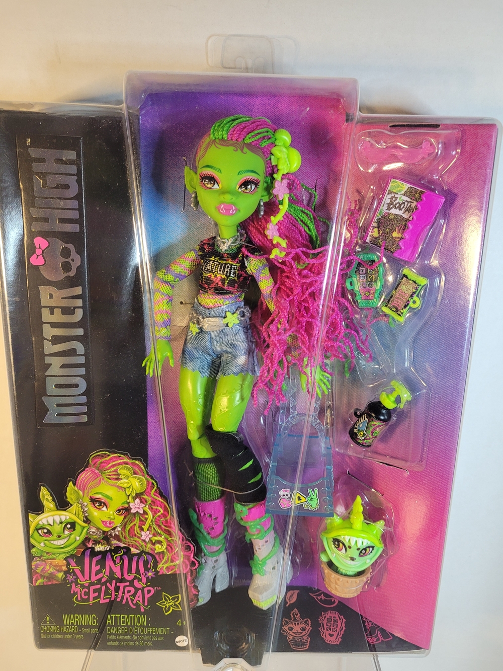 Monster High Venus McFlytrap Doll - Neon Green & Hot Pink